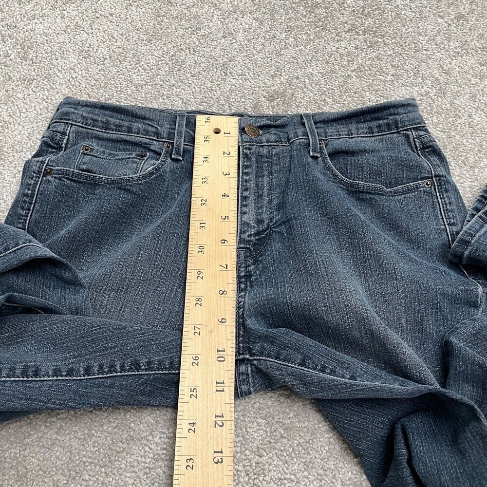 Levi's 505 Straight Denim Jeans Womens 10 Blue Cotton Casual Mid Rise 31x30.5 - Picture 9 of 15